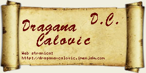 Dragana Ćalović vizit kartica
